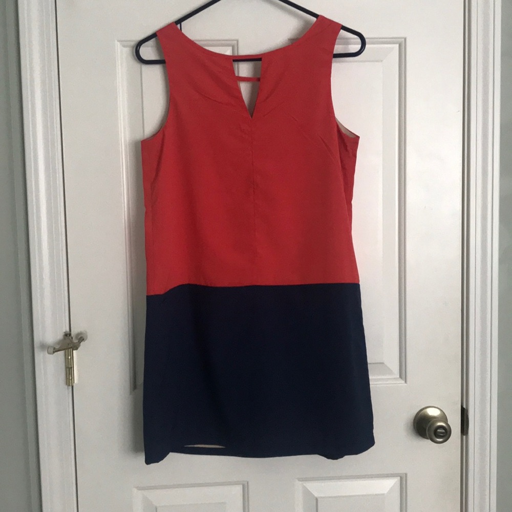 Sleeveless color block dress - WORN ONCE